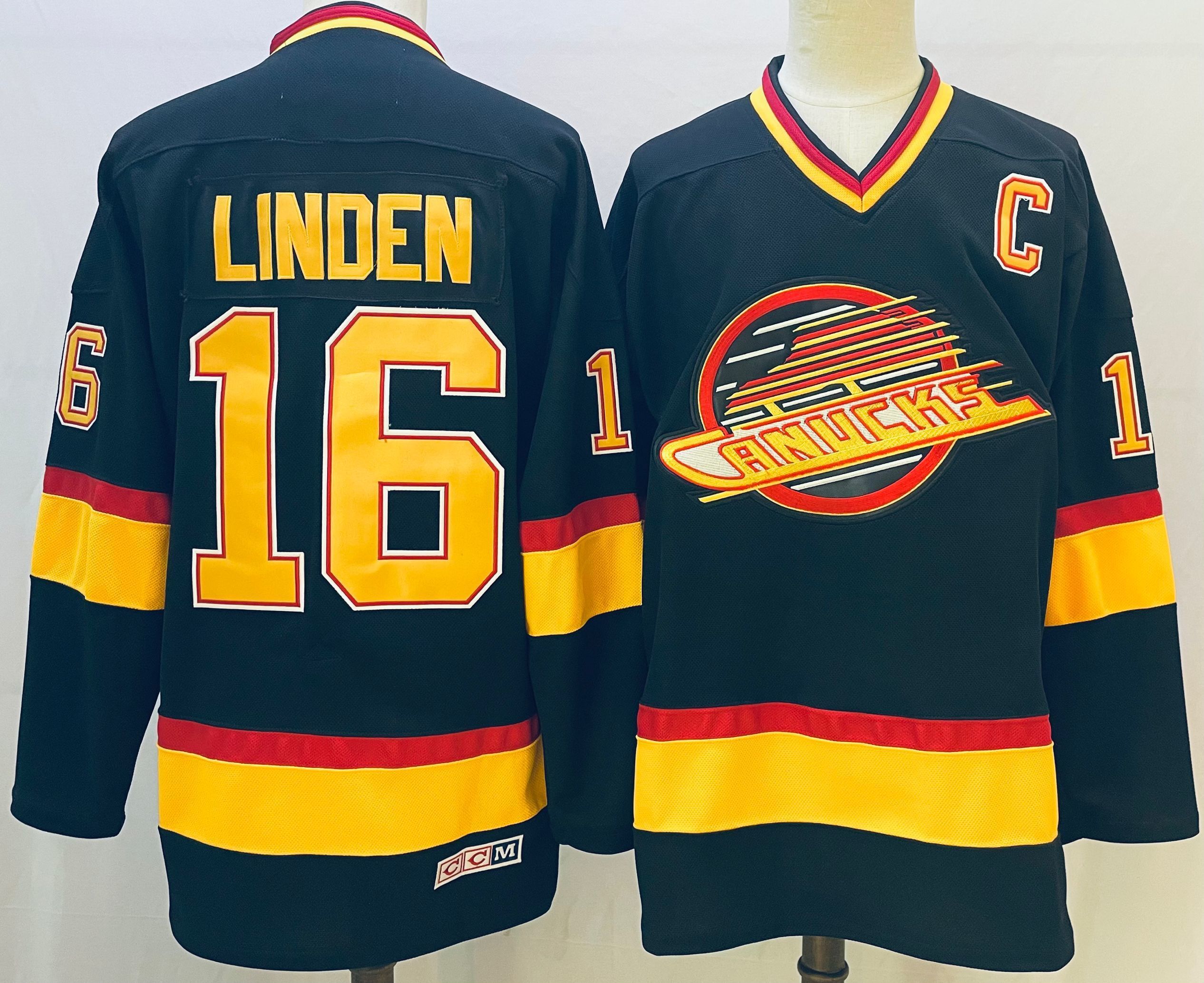 Men Vancouver Canucks #16 Linden Black 2026 Adidias NHL Jersey style 001
